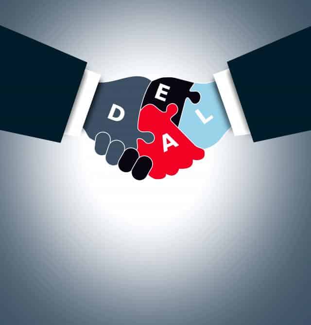 Poignée de main, deal startup